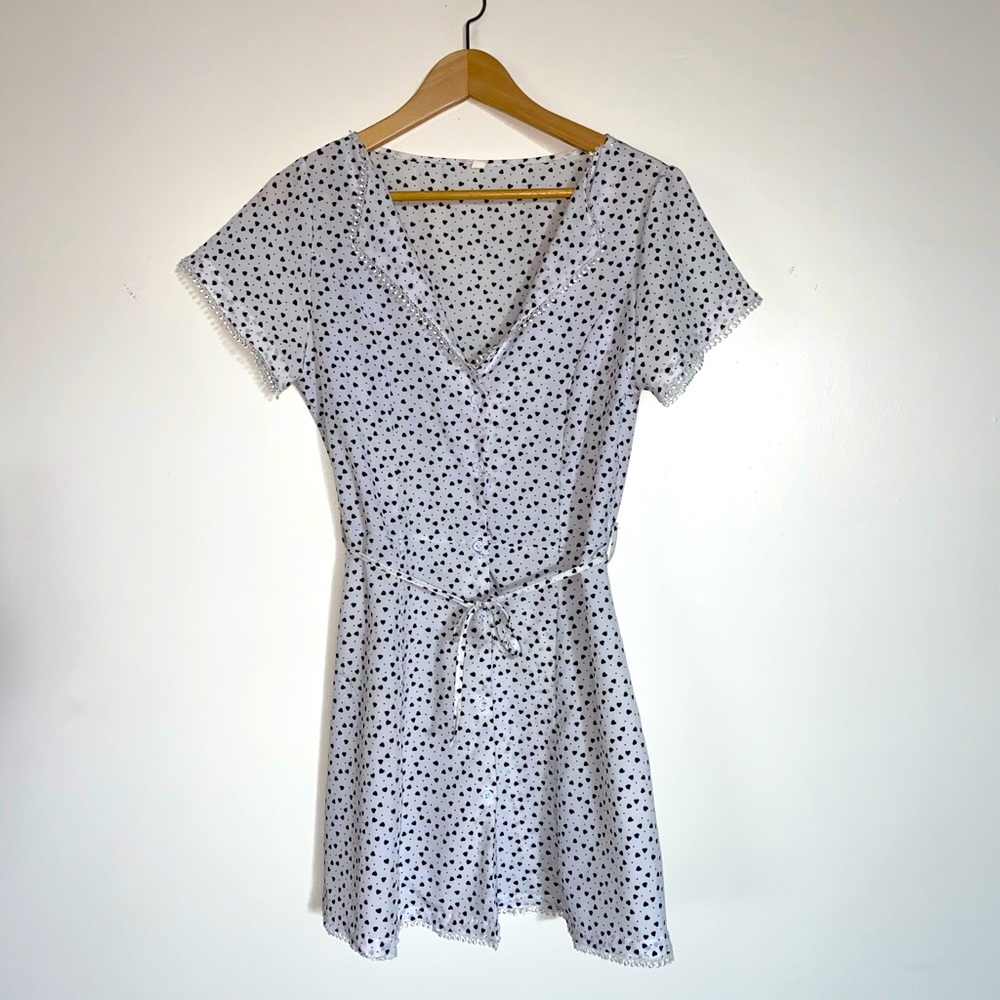 Black and White Short Dress